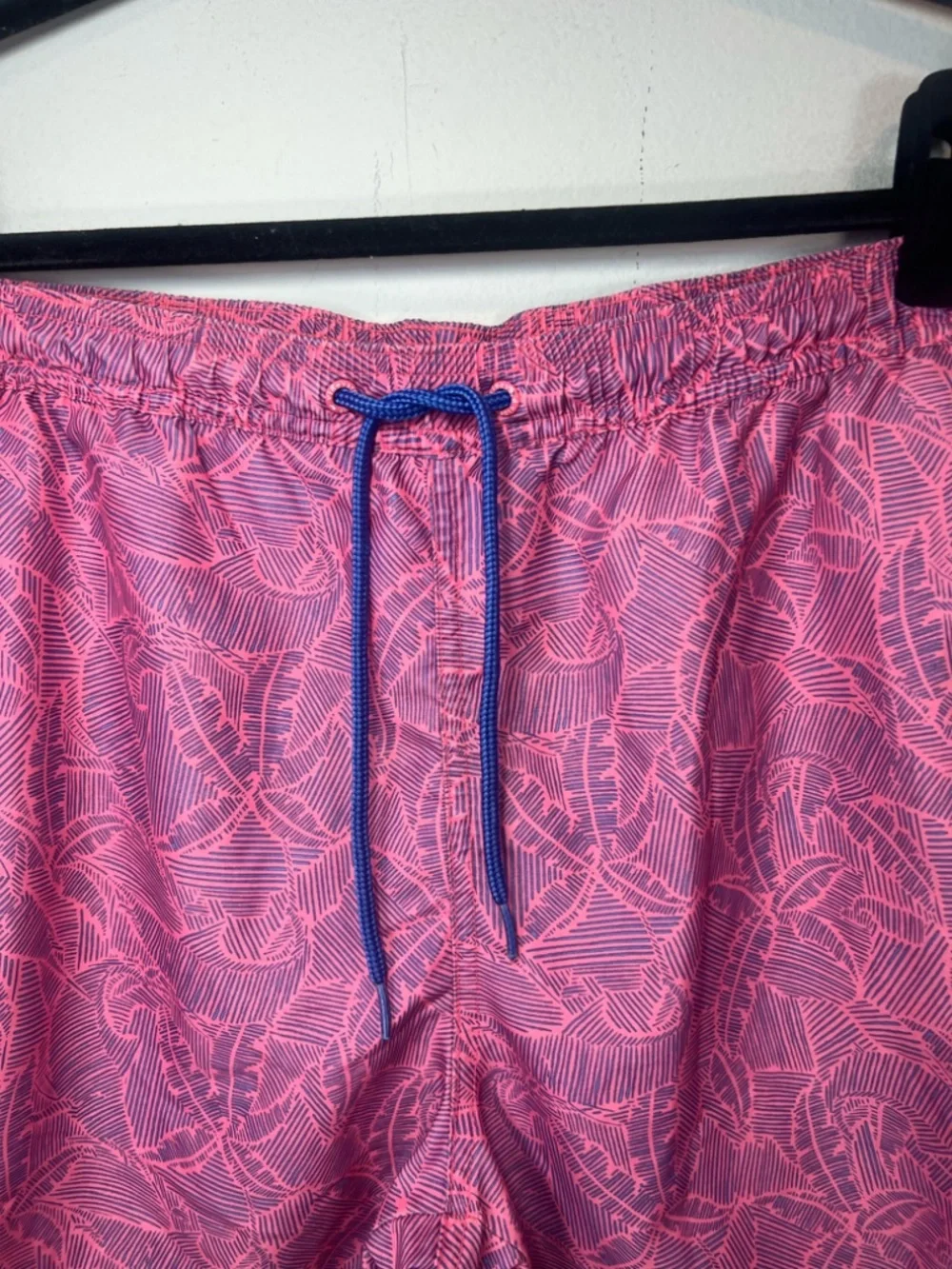 Vineyard Vines Linear Tropics Chappy Trunks Sunset Pink Lined Swim Shorts Medium